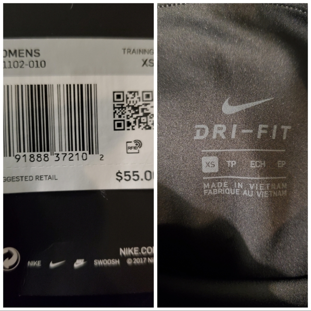 Xs, Nike ONE Tight Fit with Mesh Tights - Picture 11 of 14